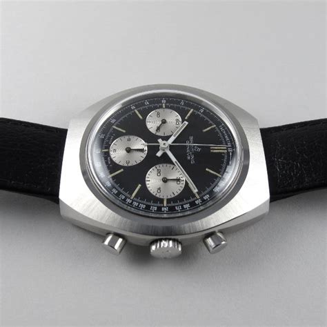 Steel Breitling Ref. 1450 vintage wristwatch, circa 1975 